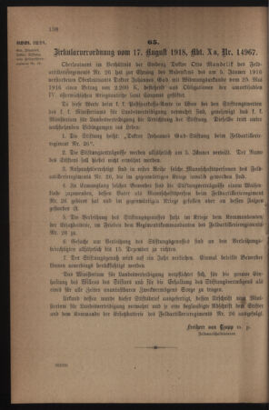 Verordnungsblatt für die k.k. Landwehr. Normalverordnungen 19180824 Seite: 2