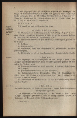 Verordnungsblatt für die k.k. Landwehr. Normalverordnungen 19180831 Seite: 10