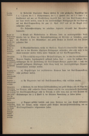 Verordnungsblatt für die k.k. Landwehr. Normalverordnungen 19180831 Seite: 12