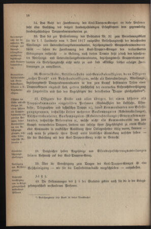 Verordnungsblatt für die k.k. Landwehr. Normalverordnungen 19180831 Seite: 20