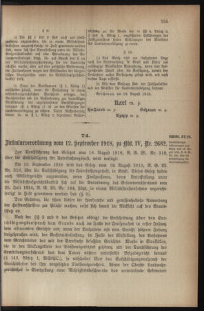 Verordnungsblatt für die k.k. Landwehr. Normalverordnungen 19180914 Seite: 5