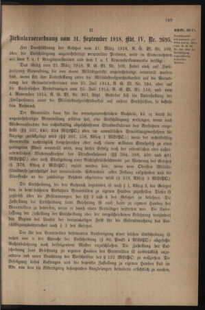 Verordnungsblatt für die k.k. Landwehr. Normalverordnungen 19180928 Seite: 5