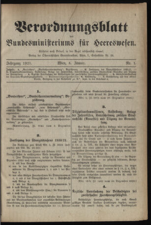 Verordnungsblatt für das deutschösterreichische Staatsamt für Heerwesen