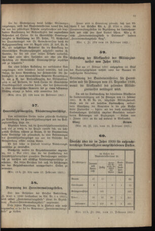 Verordnungsblatt für das deutschösterreichische Staatsamt für Heerwesen 19210226 Seite: 3