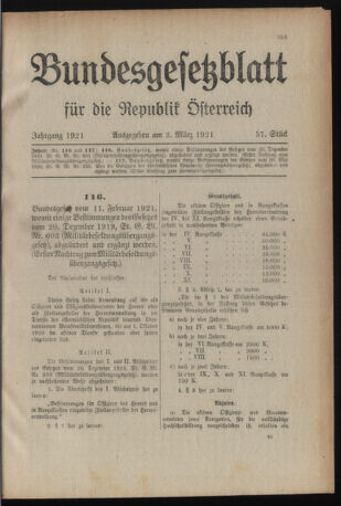 Verordnungsblatt für das deutschösterreichische Staatsamt für Heerwesen 19210303 Seite: 1