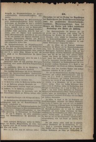 Verordnungsblatt für das deutschösterreichische Staatsamt für Heerwesen 19210305 Seite: 3