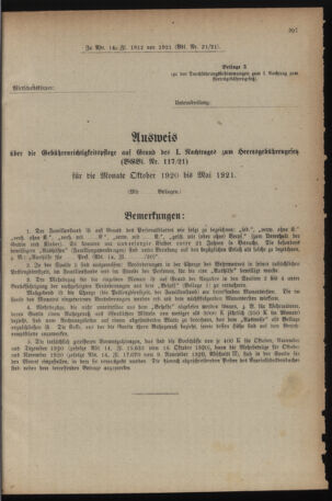 Verordnungsblatt für das deutschösterreichische Staatsamt für Heerwesen 19210426 Seite: 17