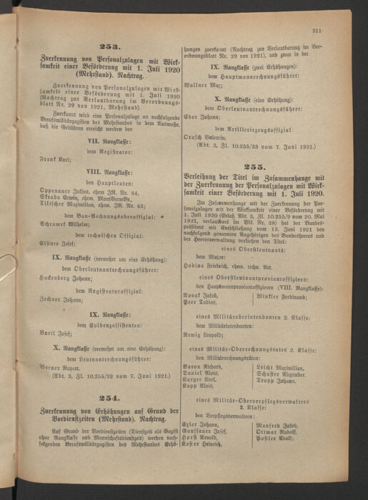 Verordnungsblatt für das deutschösterreichische Staatsamt für Heerwesen 19210618 Seite: 11