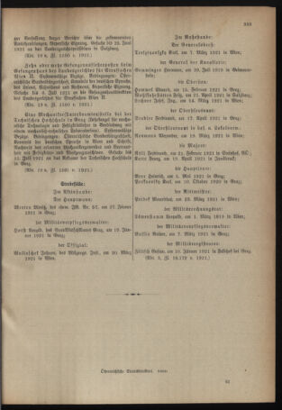 Verordnungsblatt für das deutschösterreichische Staatsamt für Heerwesen 19210618 Seite: 33