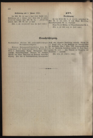 Verordnungsblatt für das deutschösterreichische Staatsamt für Heerwesen 19210801 Seite: 8