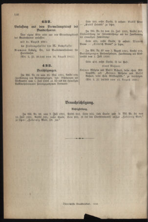 Verordnungsblatt für das deutschösterreichische Staatsamt für Heerwesen 19210825 Seite: 12