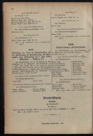 Verordnungsblatt für das deutschösterreichische Staatsamt für Heerwesen 19210917 Seite: 8