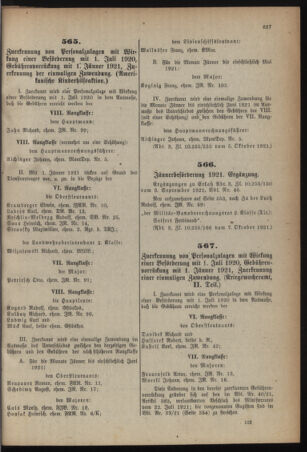 Verordnungsblatt für das deutschösterreichische Staatsamt für Heerwesen 19211015 Seite: 5