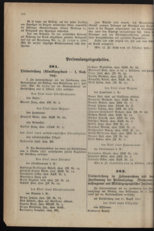 Verordnungsblatt für das deutschösterreichische Staatsamt für Heerwesen 19211022 Seite: 54