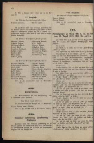 Verordnungsblatt für das deutschösterreichische Staatsamt für Heerwesen 19211111 Seite: 8