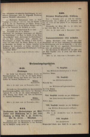 Verordnungsblatt für das deutschösterreichische Staatsamt für Heerwesen 19211119 Seite: 11