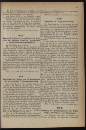 Verordnungsblatt für das deutschösterreichische Staatsamt für Heerwesen 19211126 Seite: 3