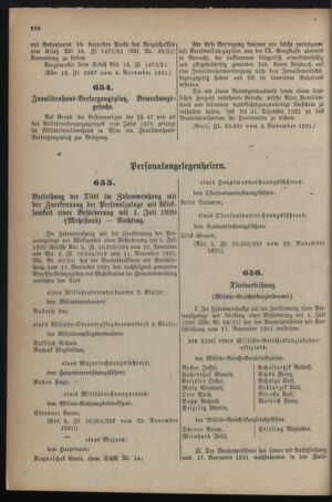 Verordnungsblatt für das deutschösterreichische Staatsamt für Heerwesen 19211126 Seite: 4