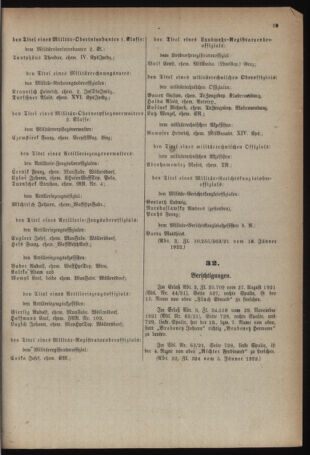 Verordnungsblatt für das deutschösterreichische Staatsamt für Heerwesen 19220121 Seite: 7