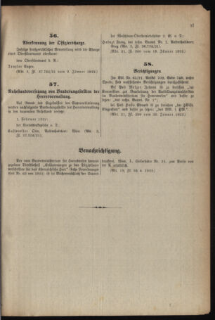 Verordnungsblatt für das deutschösterreichische Staatsamt für Heerwesen 19220128 Seite: 17