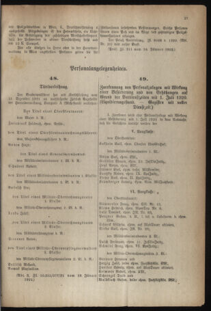 Verordnungsblatt für das deutschösterreichische Staatsamt für Heerwesen 19220128 Seite: 7