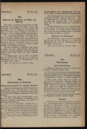 Verordnungsblatt für das deutschösterreichische Staatsamt für Heerwesen 19220225 Seite: 9