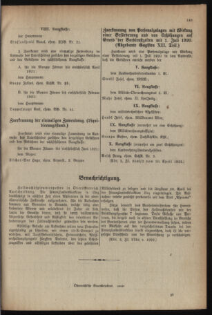 Verordnungsblatt für das deutschösterreichische Staatsamt für Heerwesen 19220415 Seite: 17