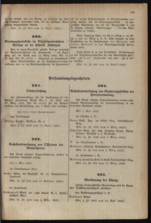 Verordnungsblatt für das deutschösterreichische Staatsamt für Heerwesen 19220422 Seite: 15