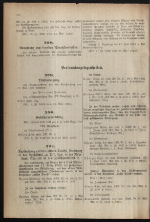 Verordnungsblatt für das deutschösterreichische Staatsamt für Heerwesen 19220527 Seite: 6