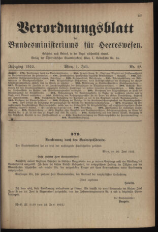 Verordnungsblatt für das deutschösterreichische Staatsamt für Heerwesen