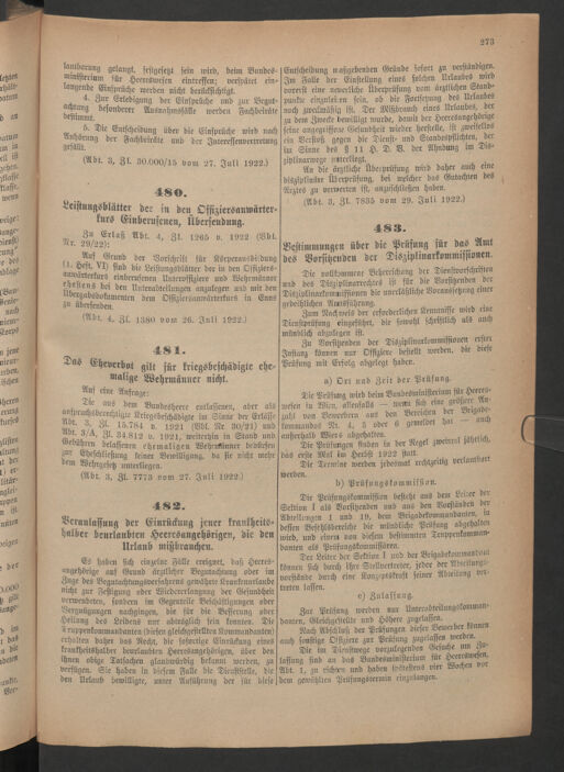 Verordnungsblatt für das deutschösterreichische Staatsamt für Heerwesen 19220805 Seite: 3