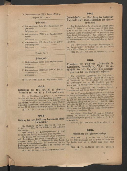 Verordnungsblatt für das deutschösterreichische Staatsamt für Heerwesen 19220923 Seite: 5