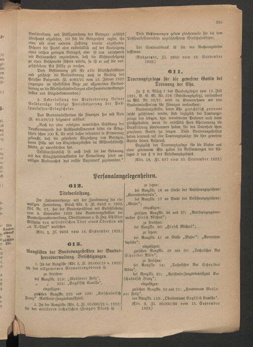 Verordnungsblatt für das deutschösterreichische Staatsamt für Heerwesen 19220923 Seite: 7