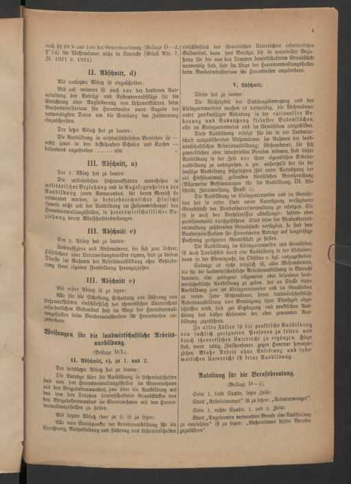 Verordnungsblatt für das deutschösterreichische Staatsamt für Heerwesen 19221021 Seite: 15