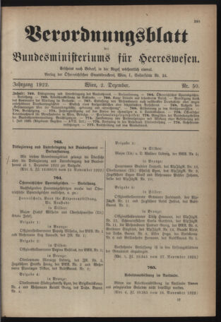 Verordnungsblatt für das deutschösterreichische Staatsamt für Heerwesen