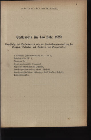 Verordnungsblatt für das deutschösterreichische Staatsamt für Heerwesen 19221216 Seite: 15