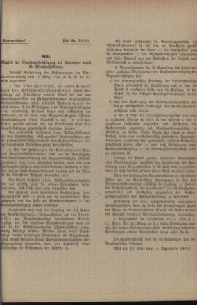 Verordnungsblatt für das deutschösterreichische Staatsamt für Heerwesen 19221223 Seite: 19