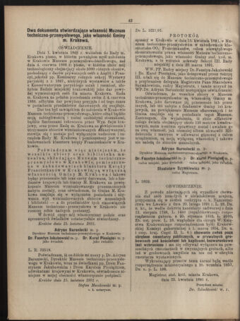 Dziennik rozporzaden dla stol. krol. m. Krakowa 18910610 Seite: 2