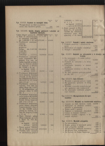 Dziennik rozporzaden dla stol. krol. m. Krakowa 18950110 Seite: 12