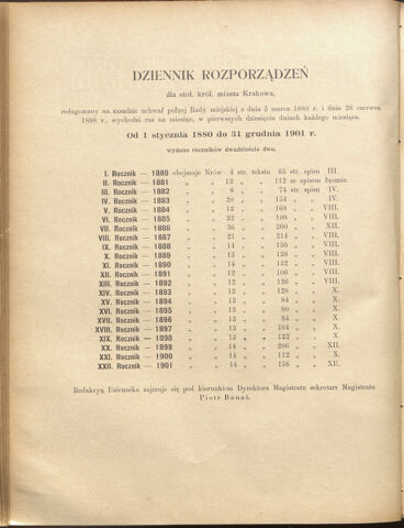 Dziennik rozporzaden dla stol. krol. m. Krakowa 19001231 Seite: 20