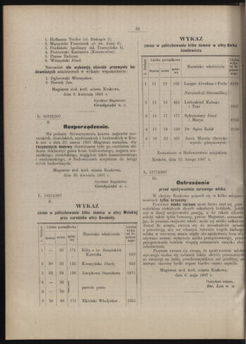 Dziennik rozporzaden dla stol. krol. m. Krakowa 19070510 Seite: 4