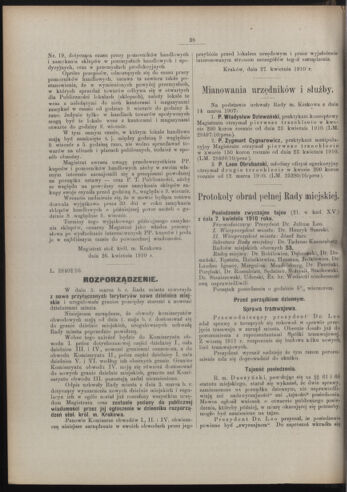 Dziennik rozporzaden dla stol. krol. m. Krakowa 19100430 Seite: 2