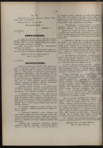 Dziennik rozporzaden dla stol. krol. m. Krakowa 19100530 Seite: 2