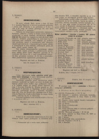 Dziennik rozporzaden dla stol. krol. m. Krakowa 19110915 Seite: 6