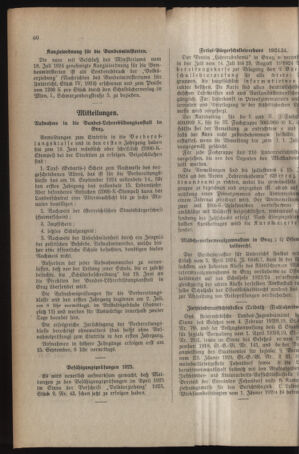 Verordnungsblatt für das Schulwesen in Steiermark 19240415 Seite: 6