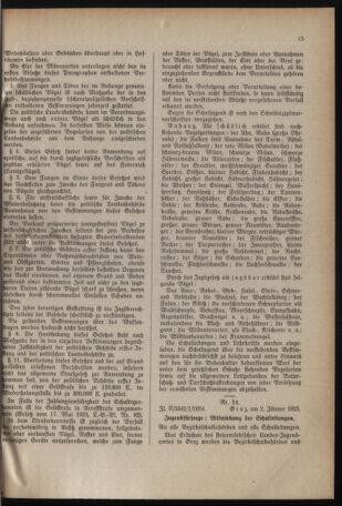 Verordnungsblatt für das Schulwesen in Steiermark 19250115 Seite: 7