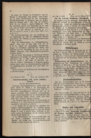 Verordnungsblatt für das Schulwesen in Steiermark 19270215 Seite: 2