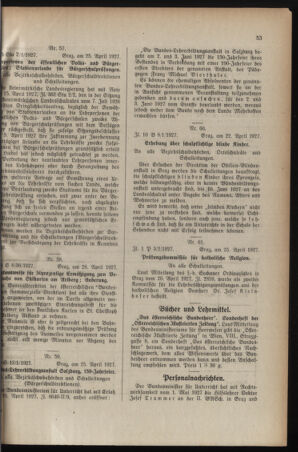 Verordnungsblatt für das Schulwesen in Steiermark 19270501 Seite: 3