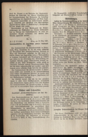 Verordnungsblatt für das Schulwesen in Steiermark 19270601 Seite: 6