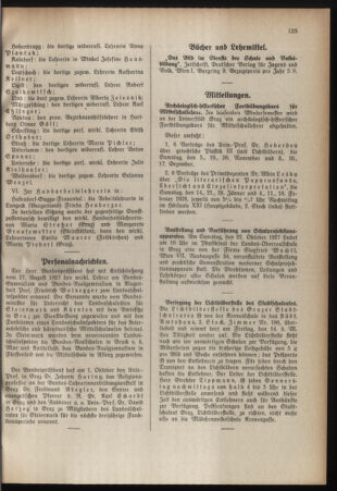 Verordnungsblatt für das Schulwesen in Steiermark 19271015 Seite: 5